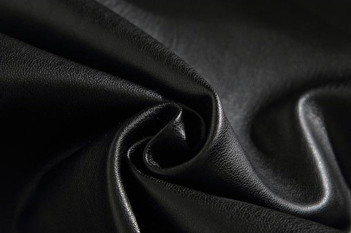 Black Faux Leather Multi-Pocket Pants