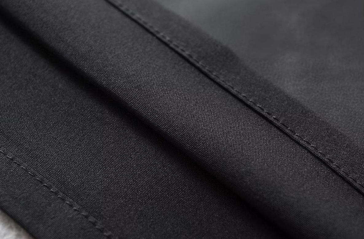 Black Faux Leather Two-Piece Illusion Mini Skirt