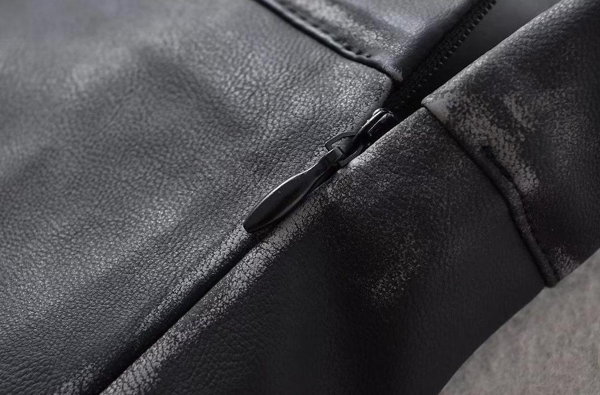 Black Faux Leather Two-Piece Illusion Mini Skirt