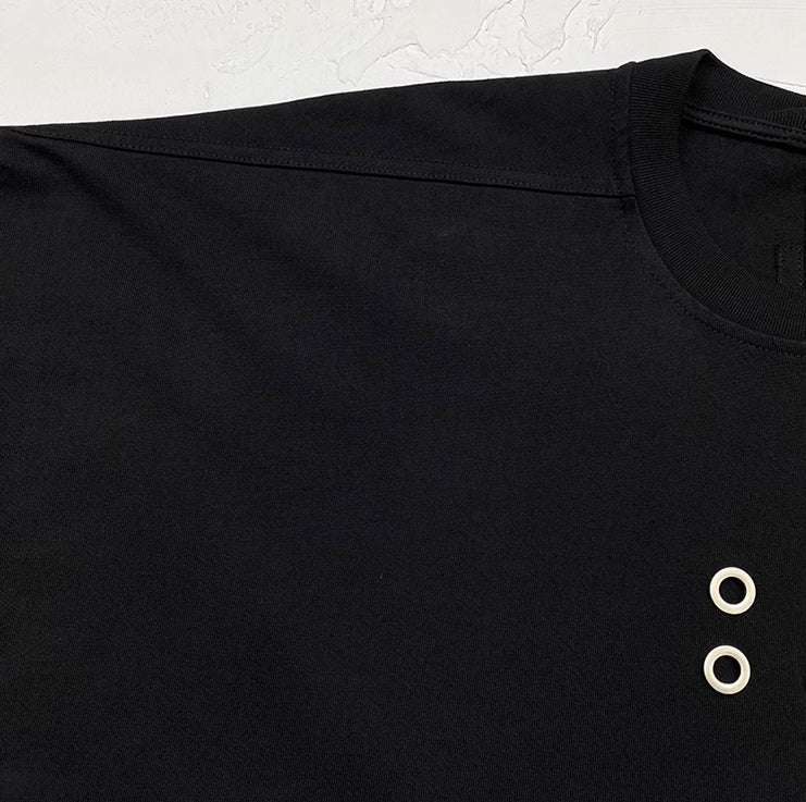 Black Four-Hole T-Shirt