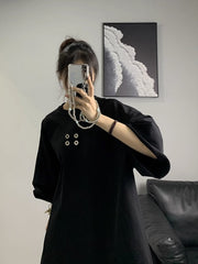 Black Four-Hole T-Shirt