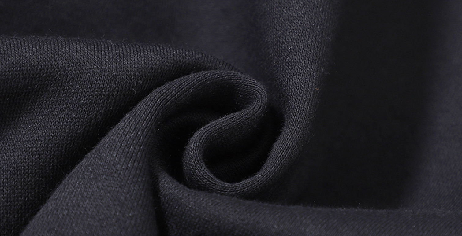 Black Graphic Bear Hoodie