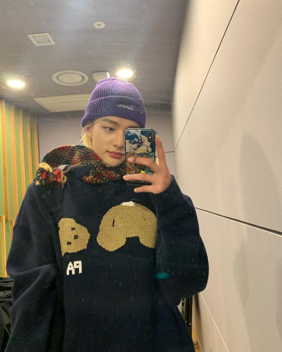 Black Graphic Bear Hoodie