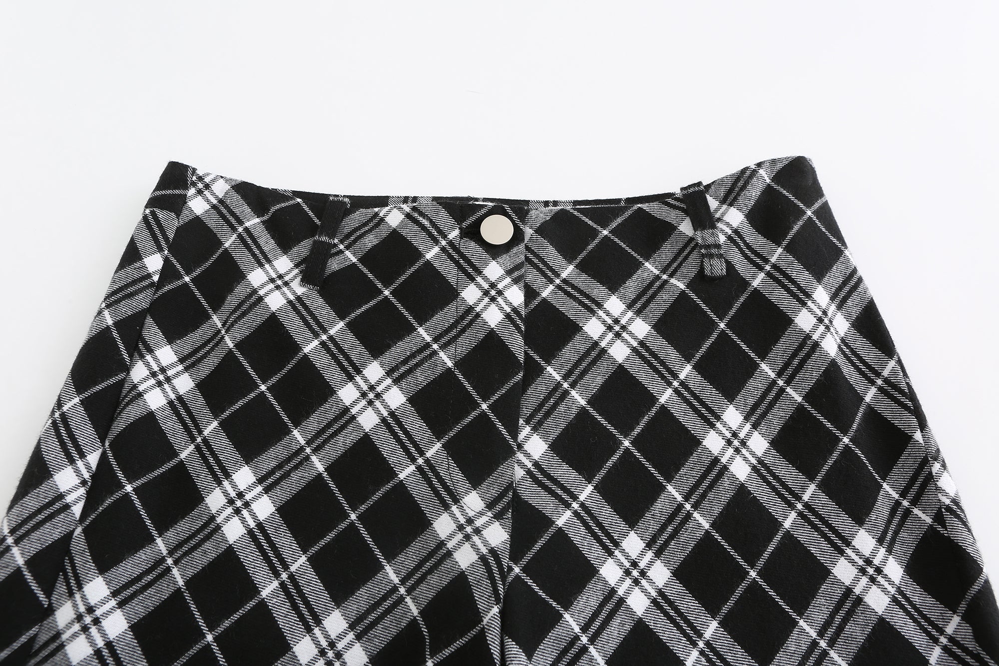 Black Heart Plaid Pants