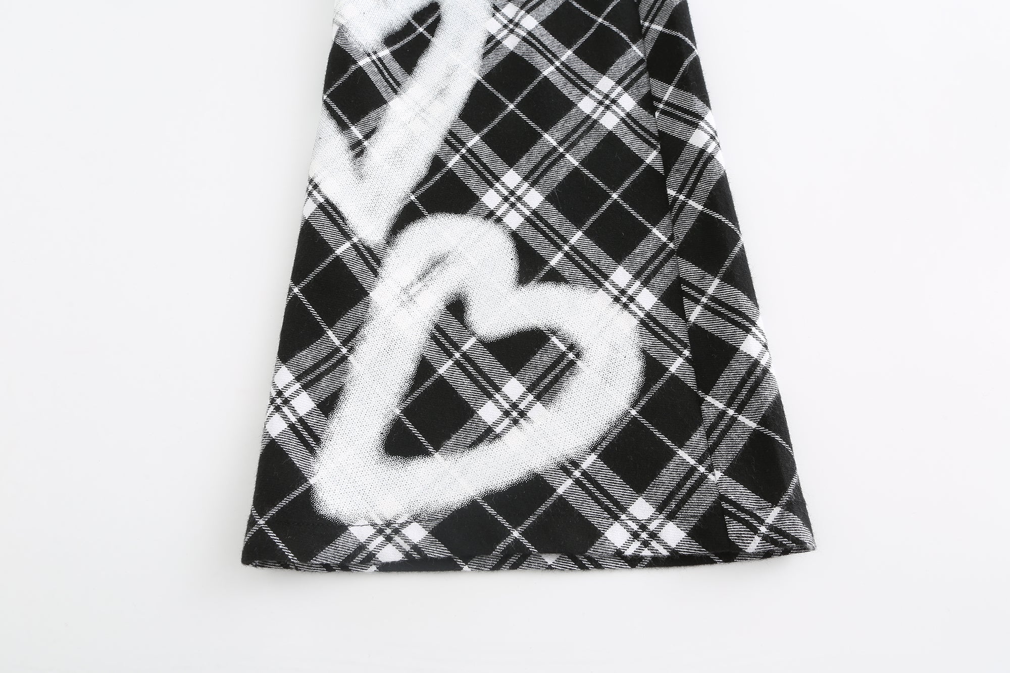 Black Heart Plaid Pants