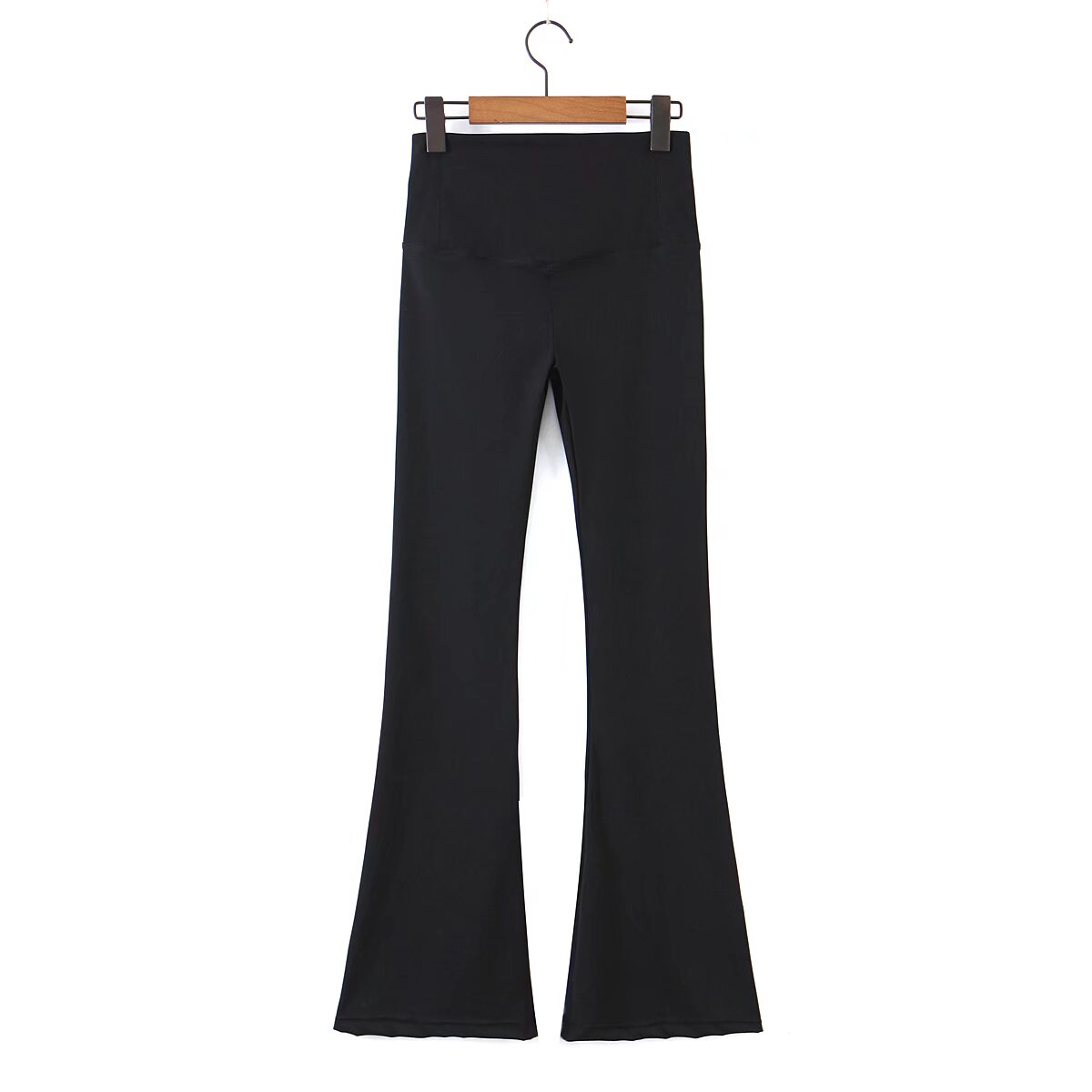 Black High Waist Flared Pants