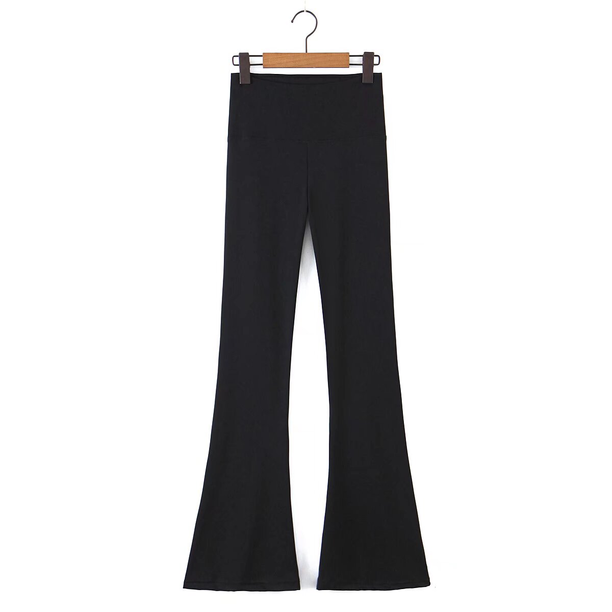Black High Waist Flared Pants