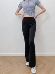 Black High Waist Flared Pants