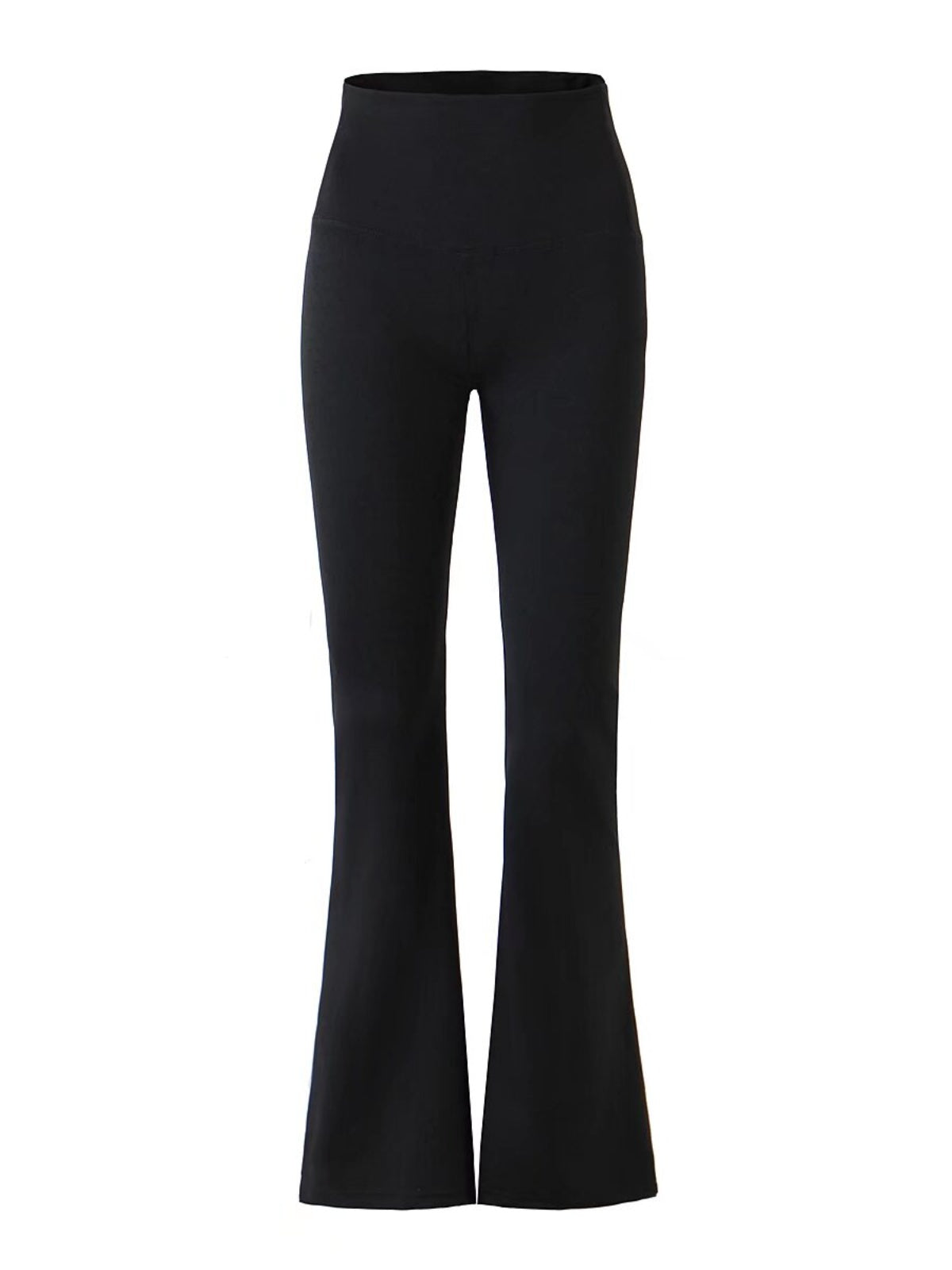 Black High Waist Flared Pants