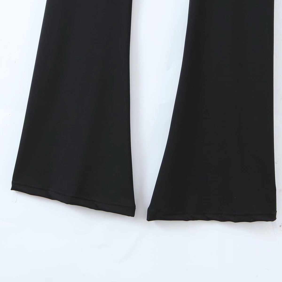 Black High Waist Flared Pants