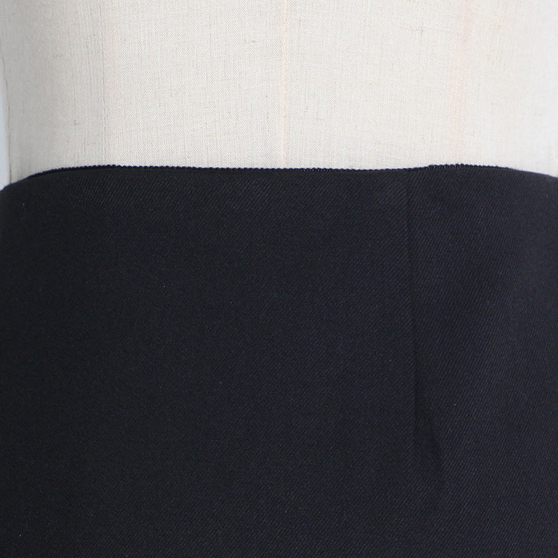 Black Large Buckled Skirt