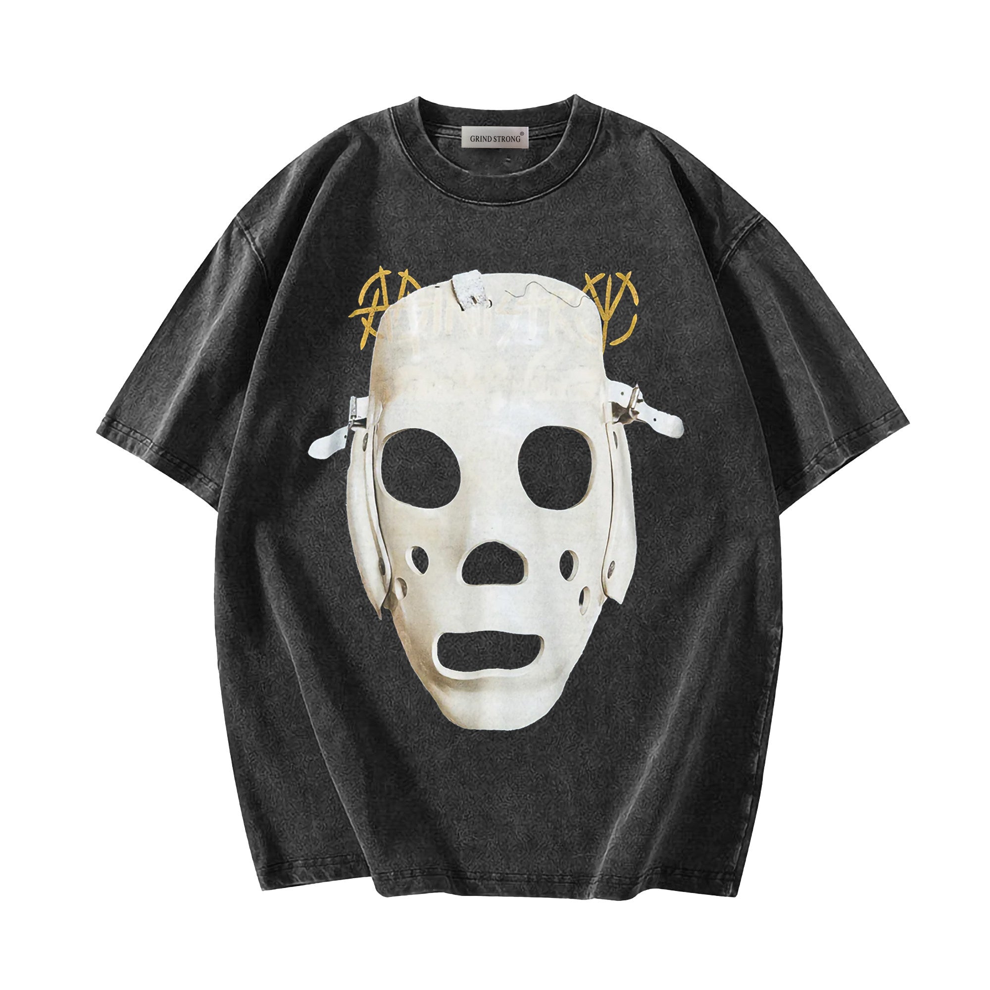Black Mask Print T-Shirt