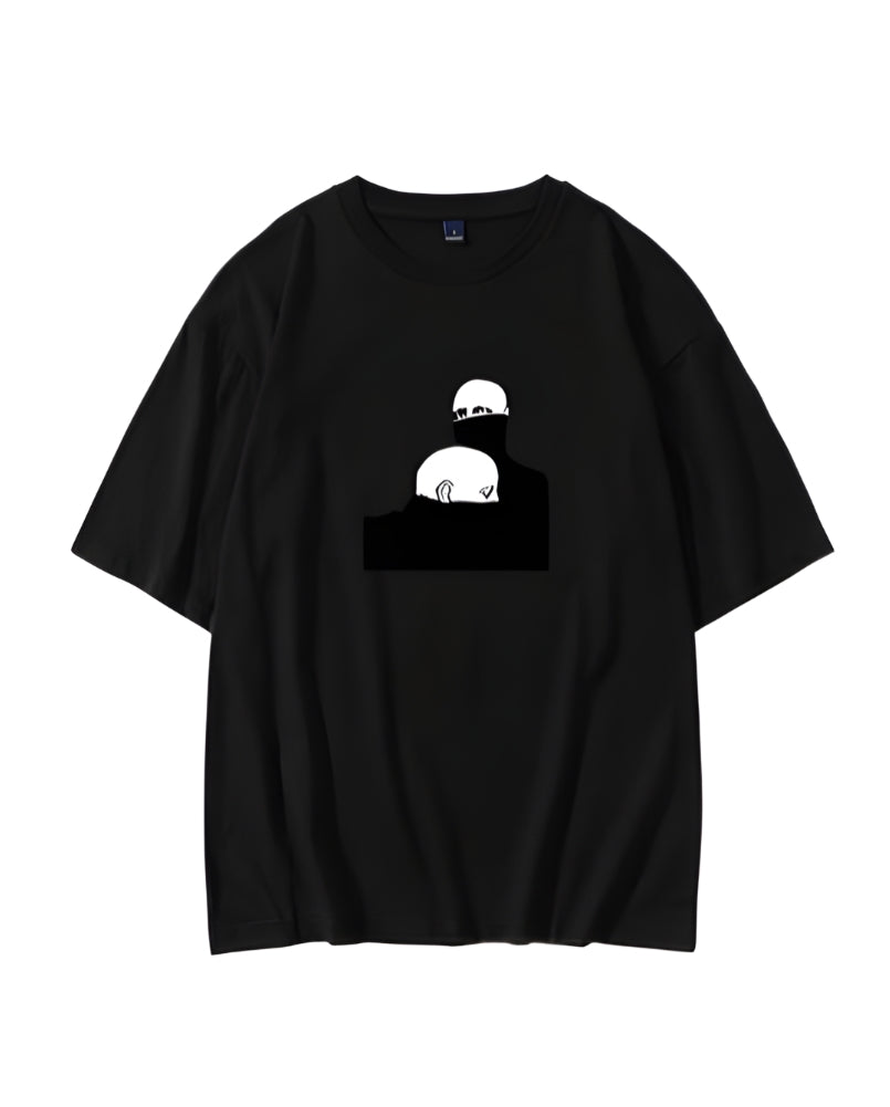 Black Men Print T-Shirt