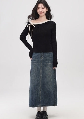 Black One Shoulder Layering Top
