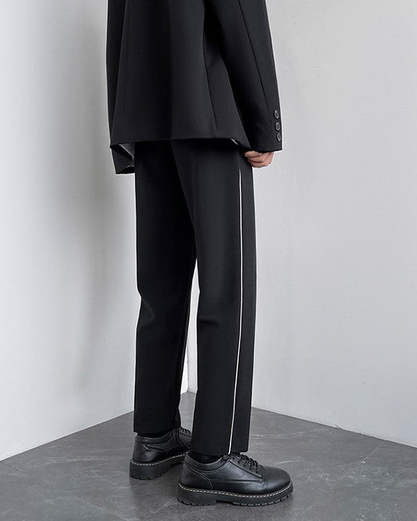 Black Outlined Suit Pants