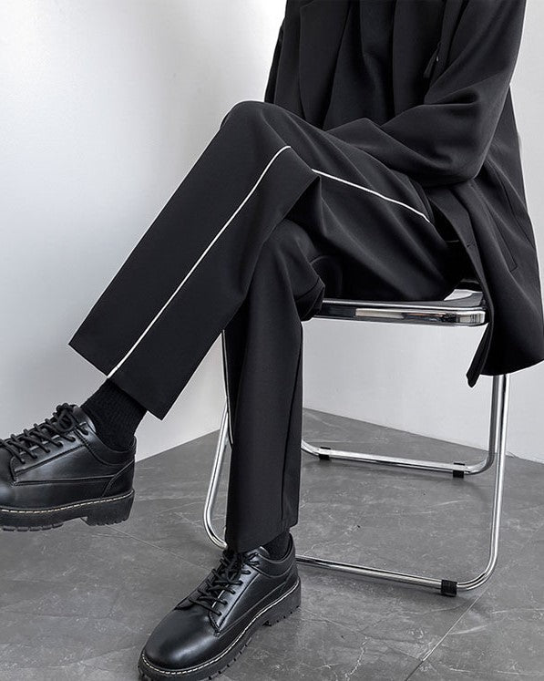 Black Outlined Suit Pants