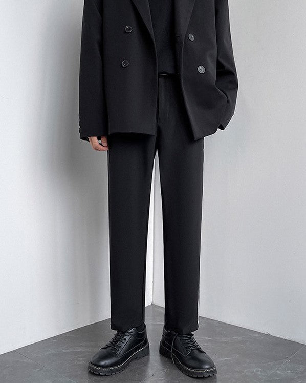 Black Outlined Suit Pants