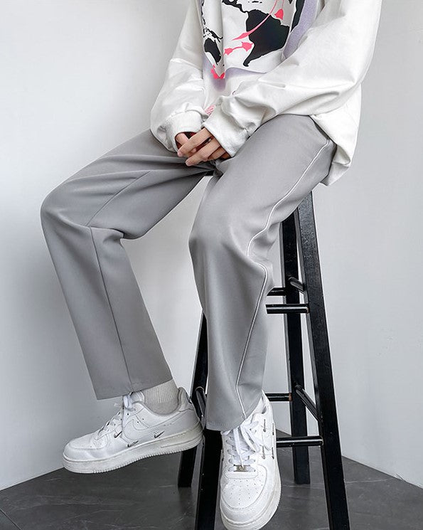 Black Outlined Suit Pants