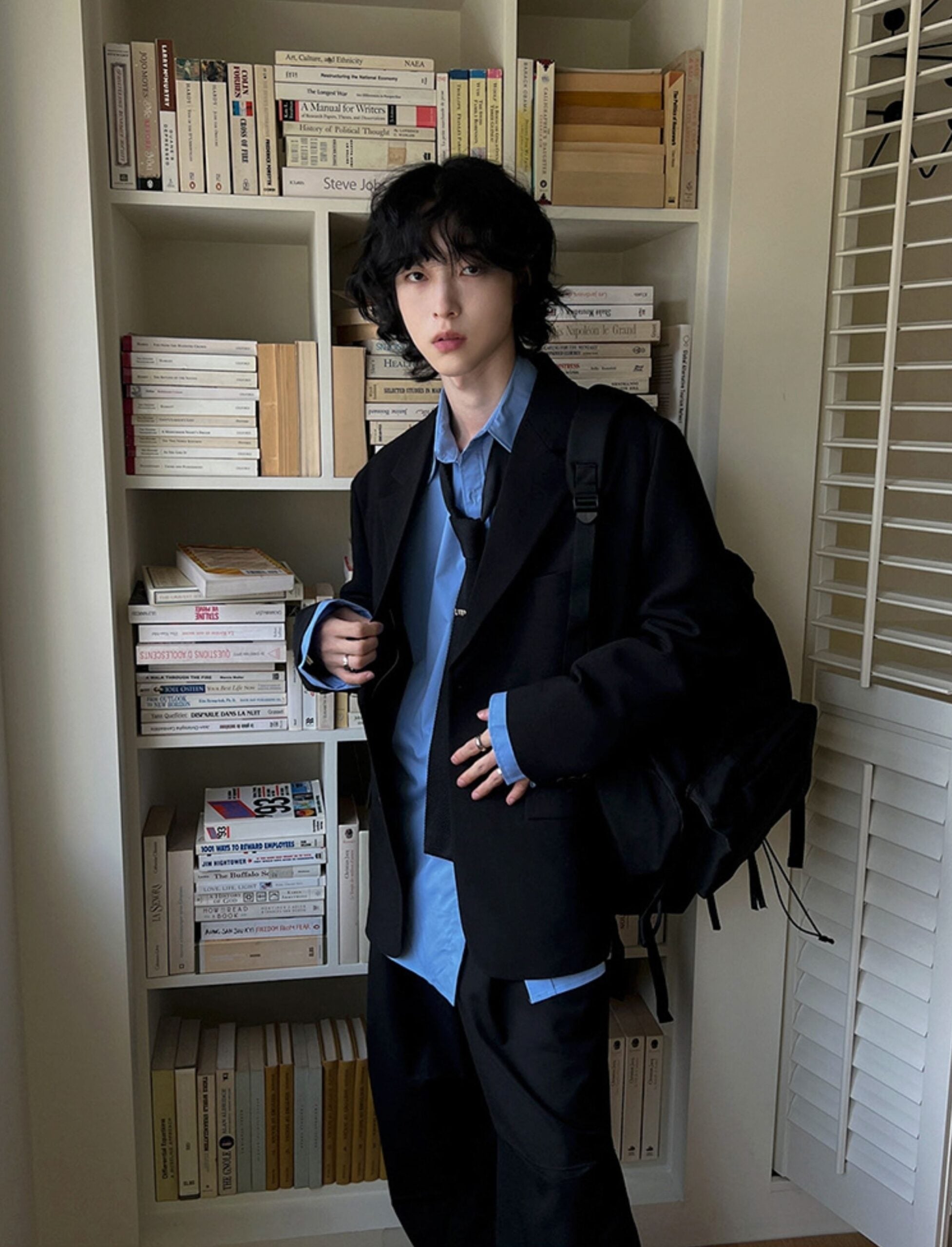 Black Oversized Suit Blazer Jacket