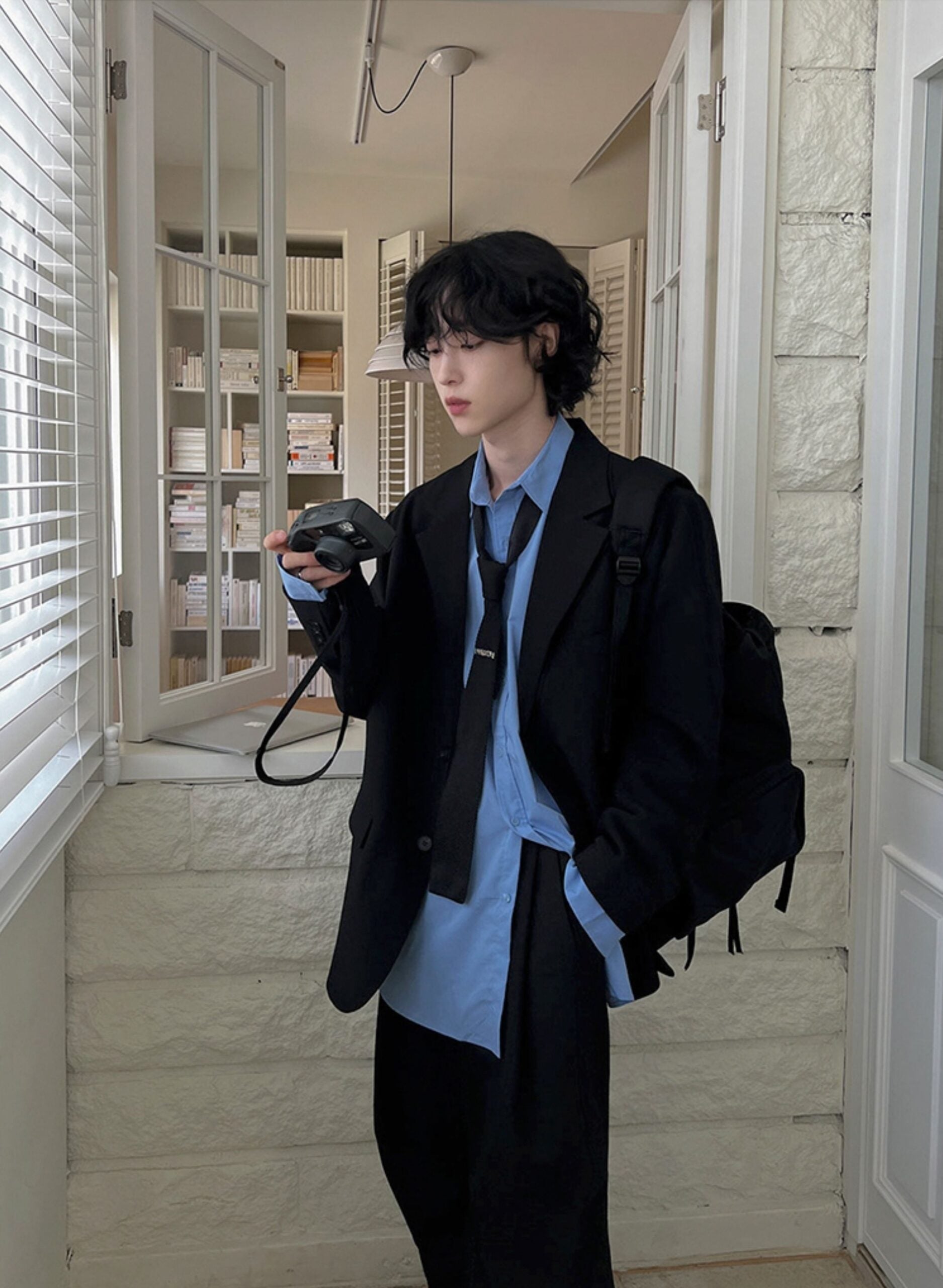 Black Oversized Suit Blazer Jacket
