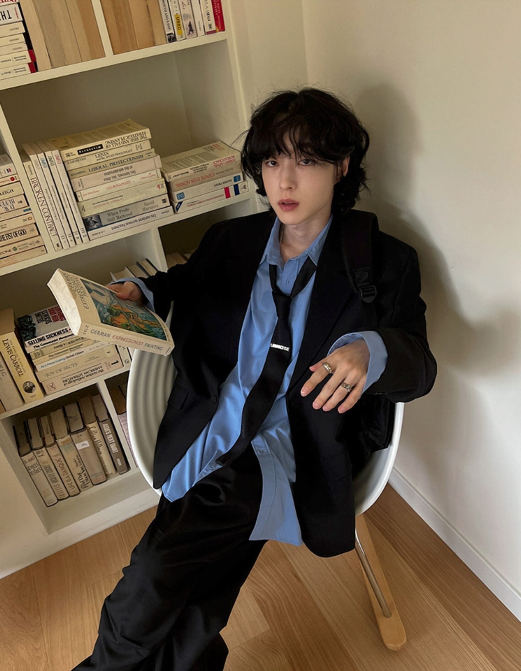 Black Oversized Suit Blazer Jacket