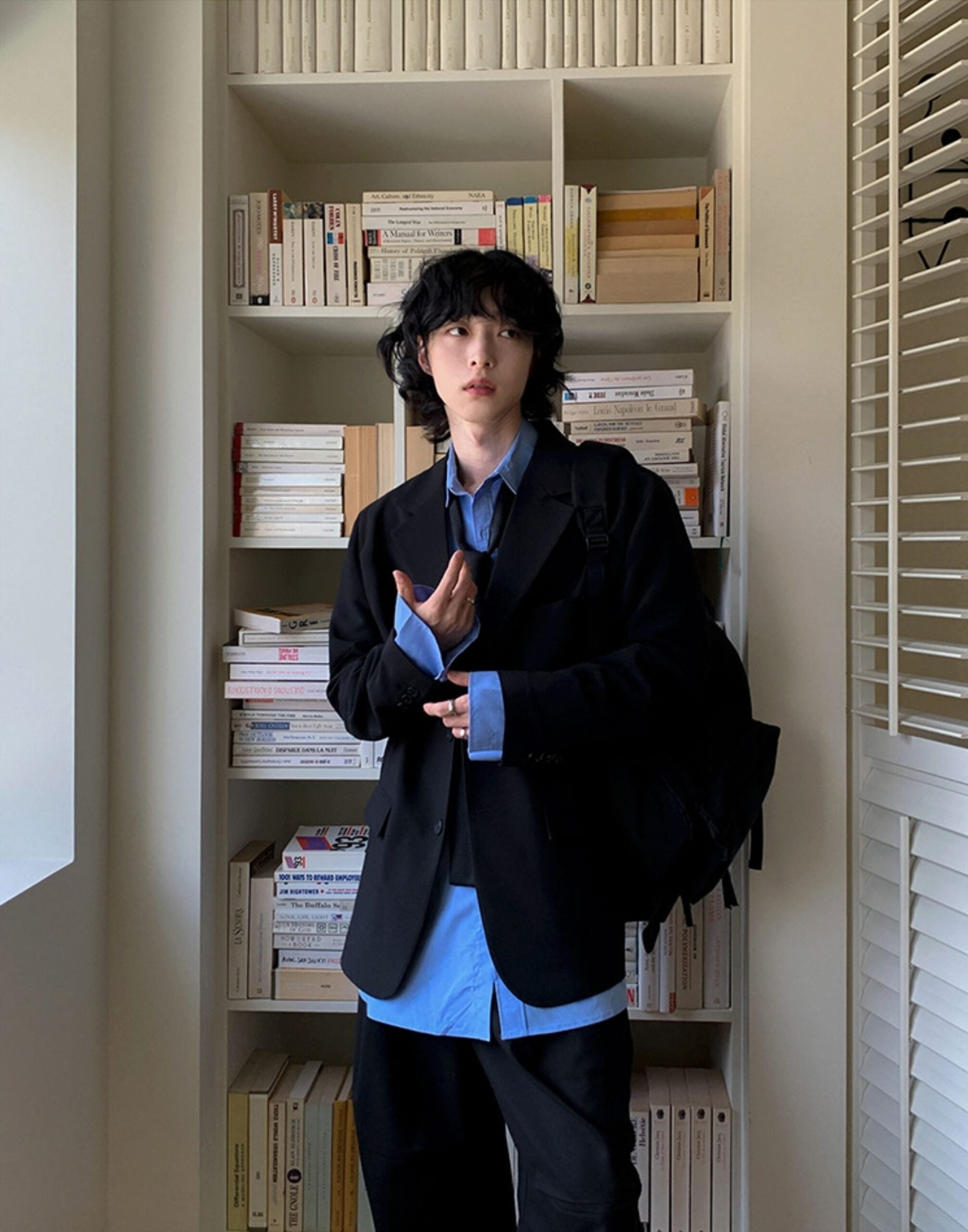 Black Oversized Suit Blazer Jacket
