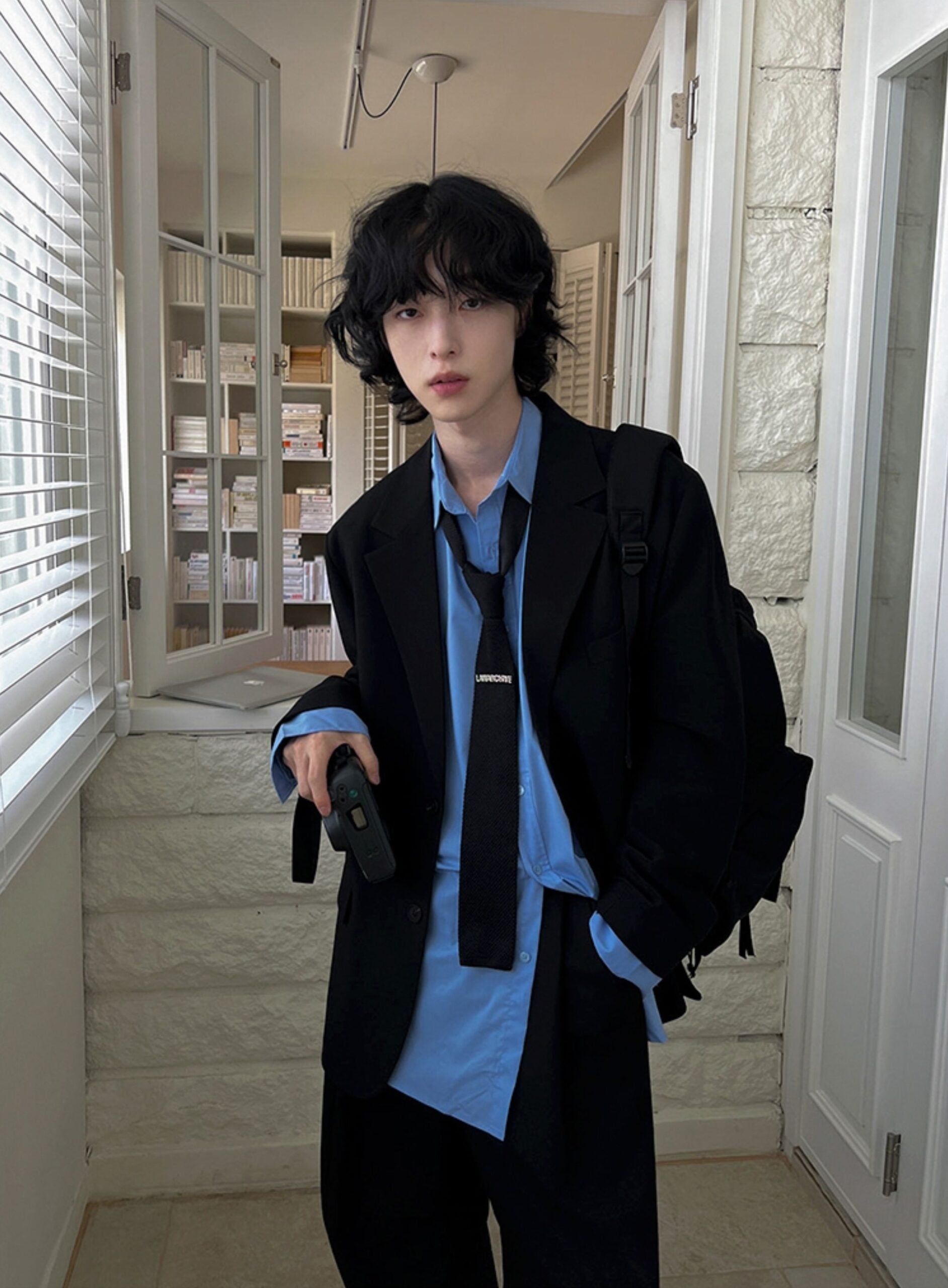 Black Oversized Suit Blazer Jacket