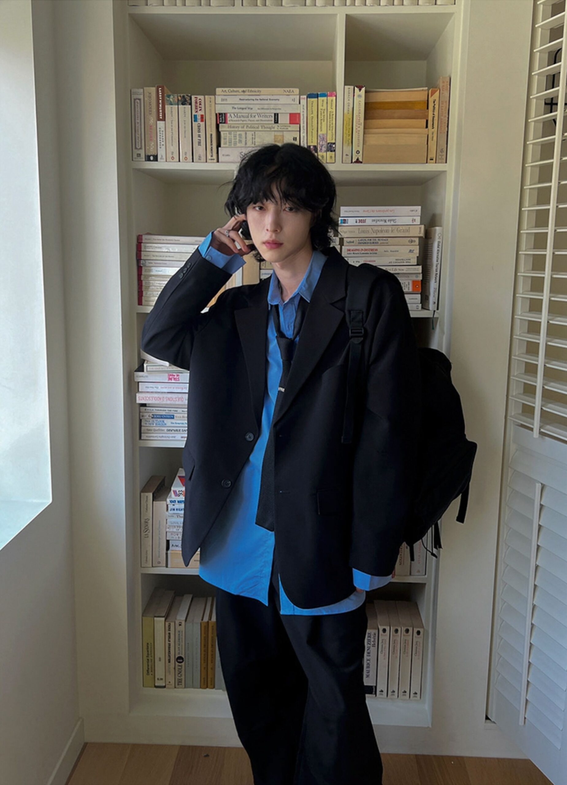 Black Oversized Suit Blazer Jacket