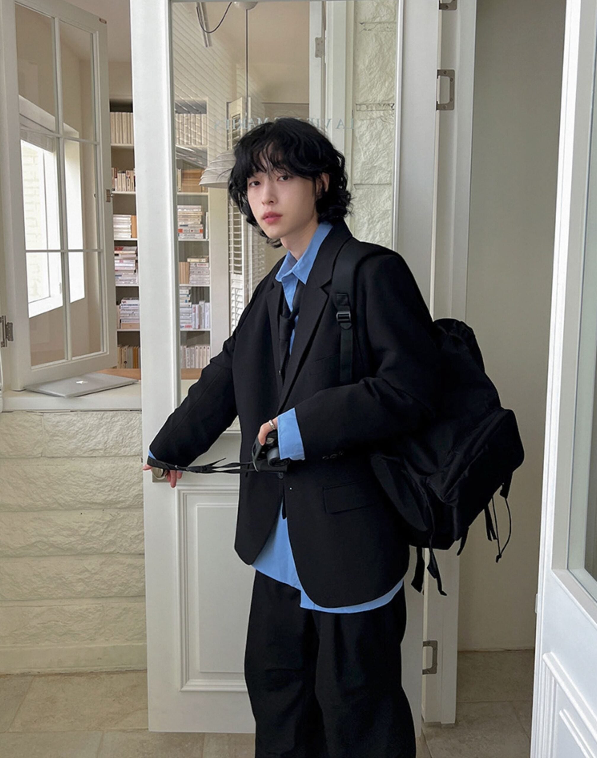 Black Oversized Suit Blazer Jacket