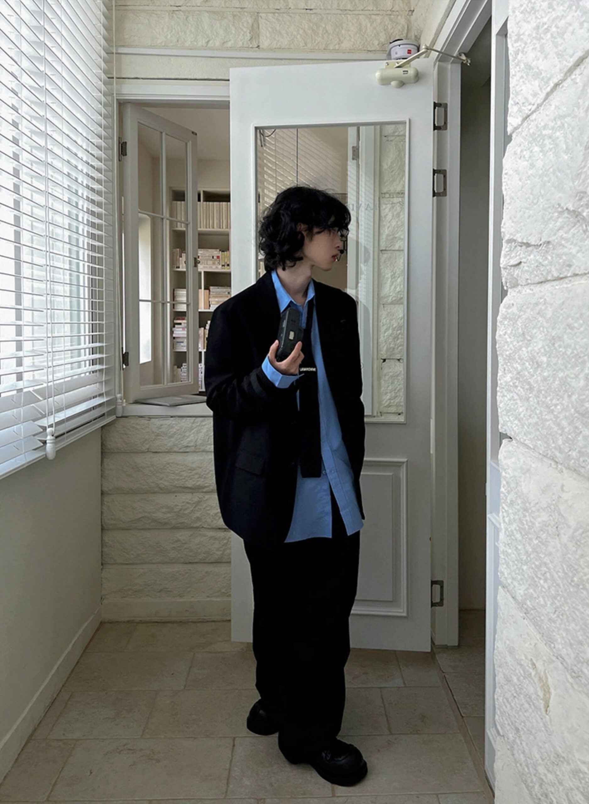 Black Oversized Suit Blazer Jacket
