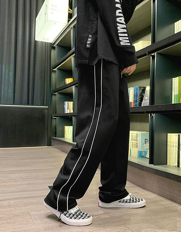 Black Pants With White Linings