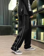 Black Pants With White Linings