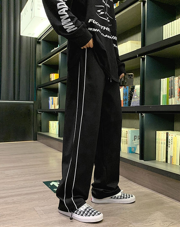 Black Pants With White Linings