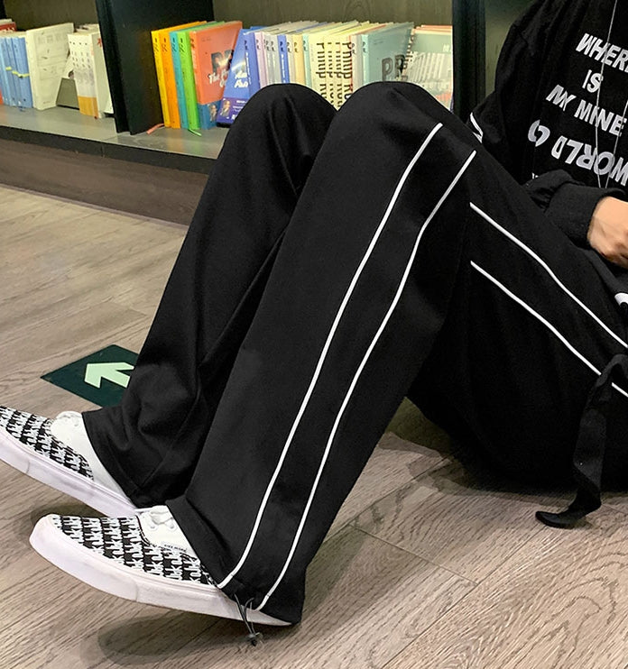 Black Pants With White Linings