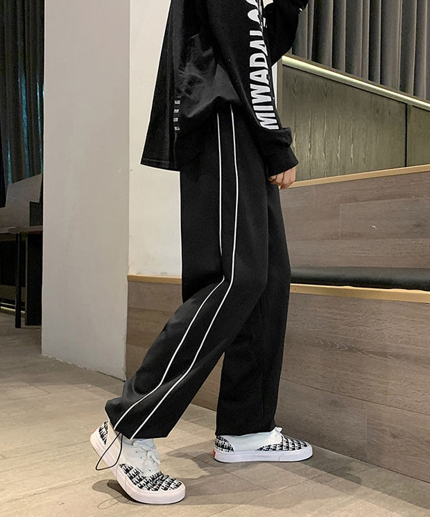Black Pants With White Linings