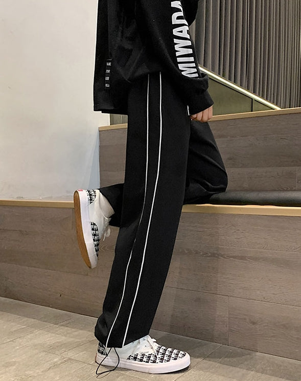 Black Pants With White Linings