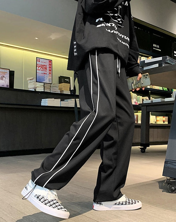 Black Pants With White Linings