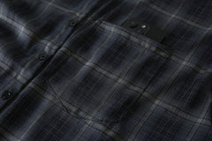 Black Plaid Long Sleeve Flannel Shirt