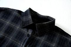 Black Plaid Long Sleeve Flannel Shirt