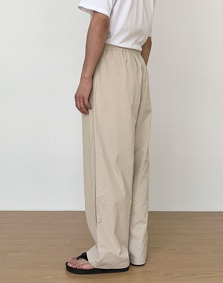 Black Relaxed Fit Wideleg Trousers