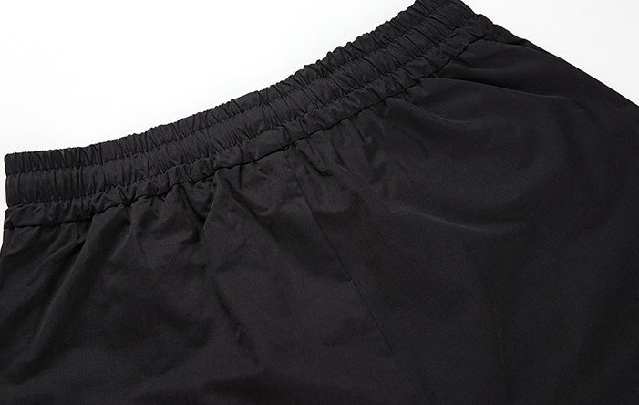 Black Relaxed Fit Wideleg Trousers