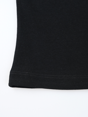 Black Ribbon Print Long Sleeve T-Shirt