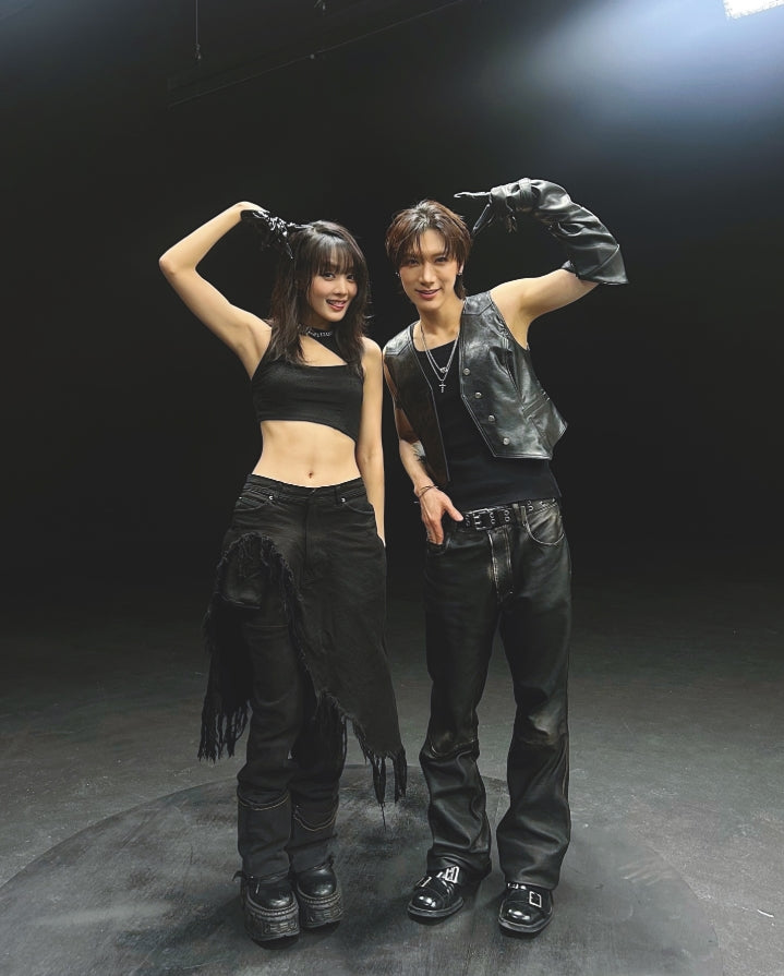 Black Faux Leather Vest