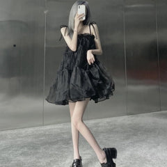 Black See-Through Doll Dress