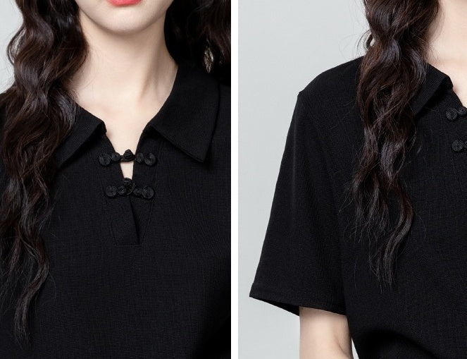Black Short Sleeve Polo Shirt