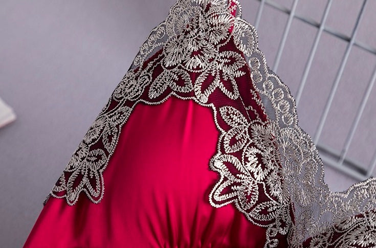 Black Silk Night Dress