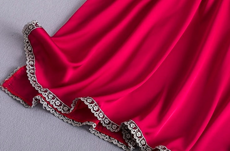 Black Silk Night Dress