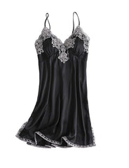 Black Silk Night Dress