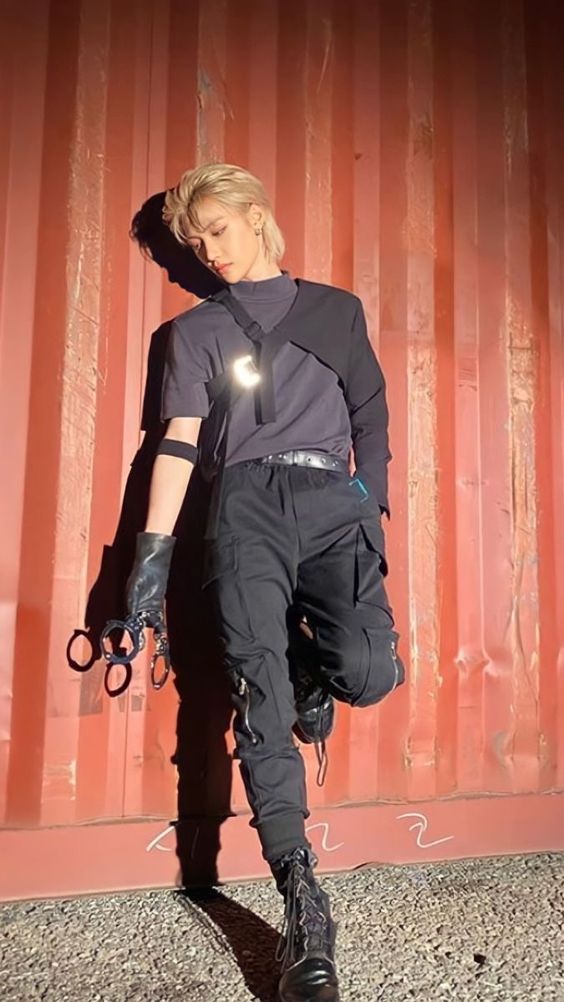 Black Slim Cargo Pants