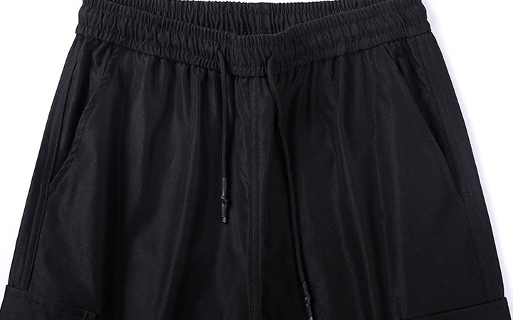 Black Slim Cargo Pants